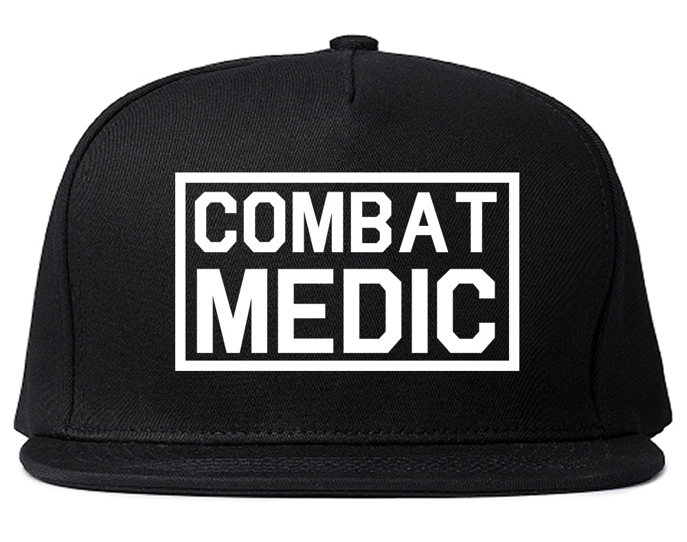 Combat Medic Snapback Hat Black