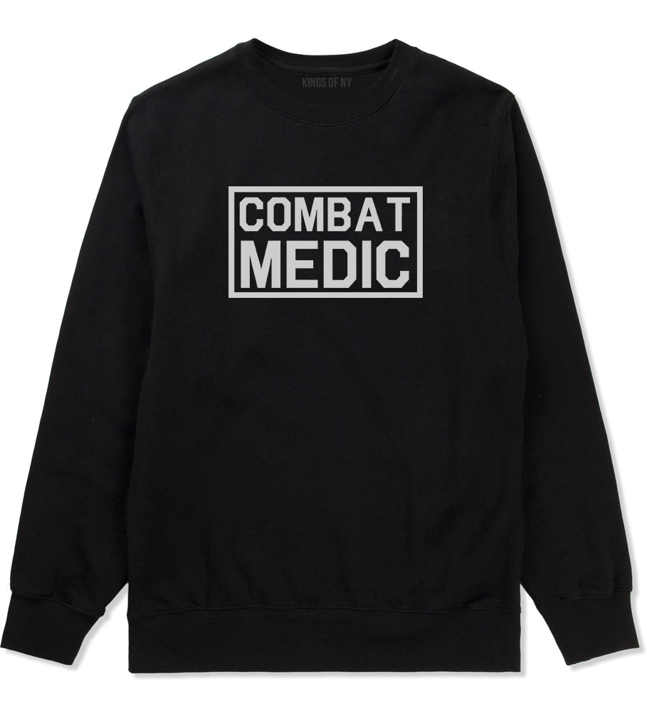 Combat Medic Black Crewneck Sweatshirt by Kings Of NY