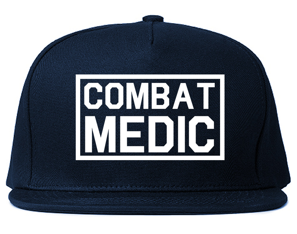 Combat Medic Snapback Hat Blue
