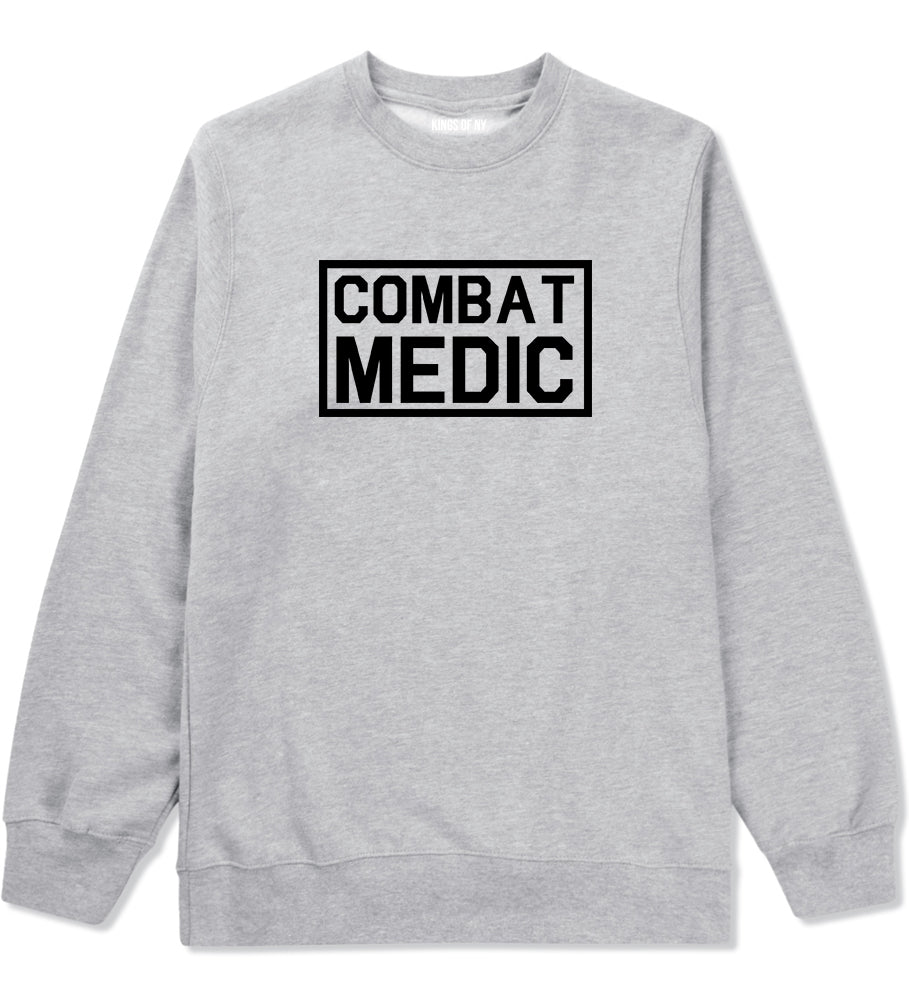 Combat Medic Grey Crewneck Sweatshirt by Kings Of NY