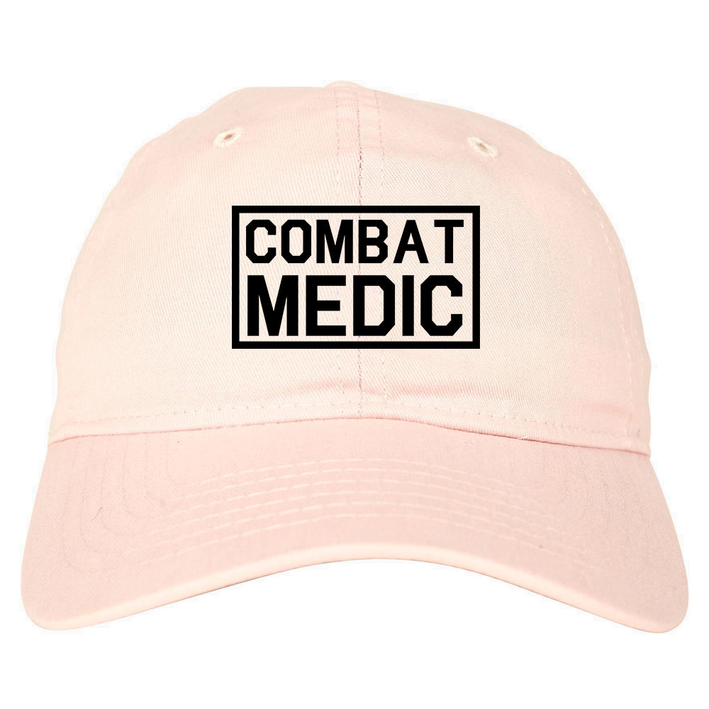 Combat Medic Dad Hat Baseball Cap Pink