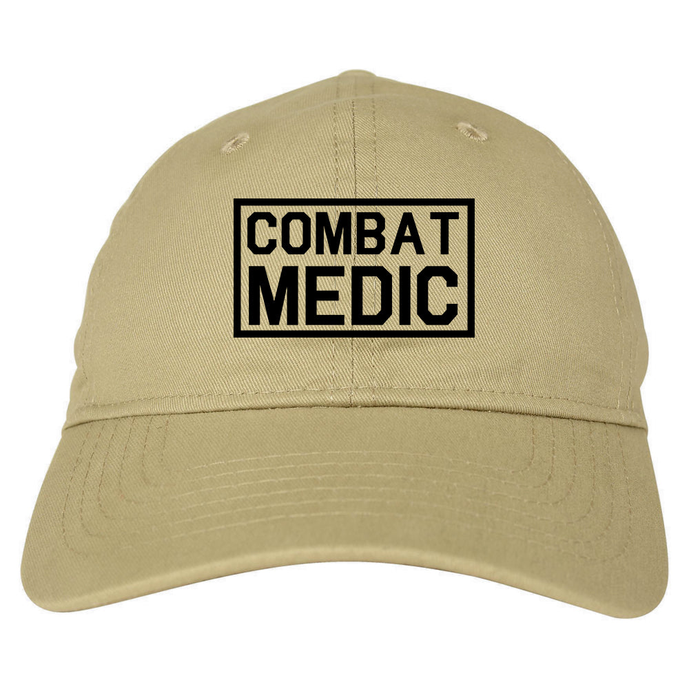 Combat Medic Dad Hat Baseball Cap Beige