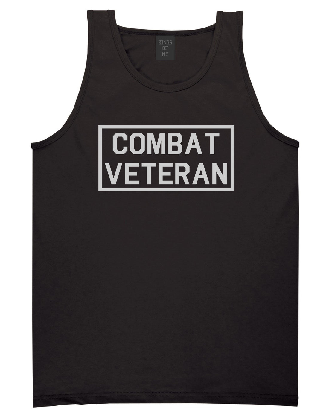 Combat Veteran Black Tank Top Shirt by Kings Of NY