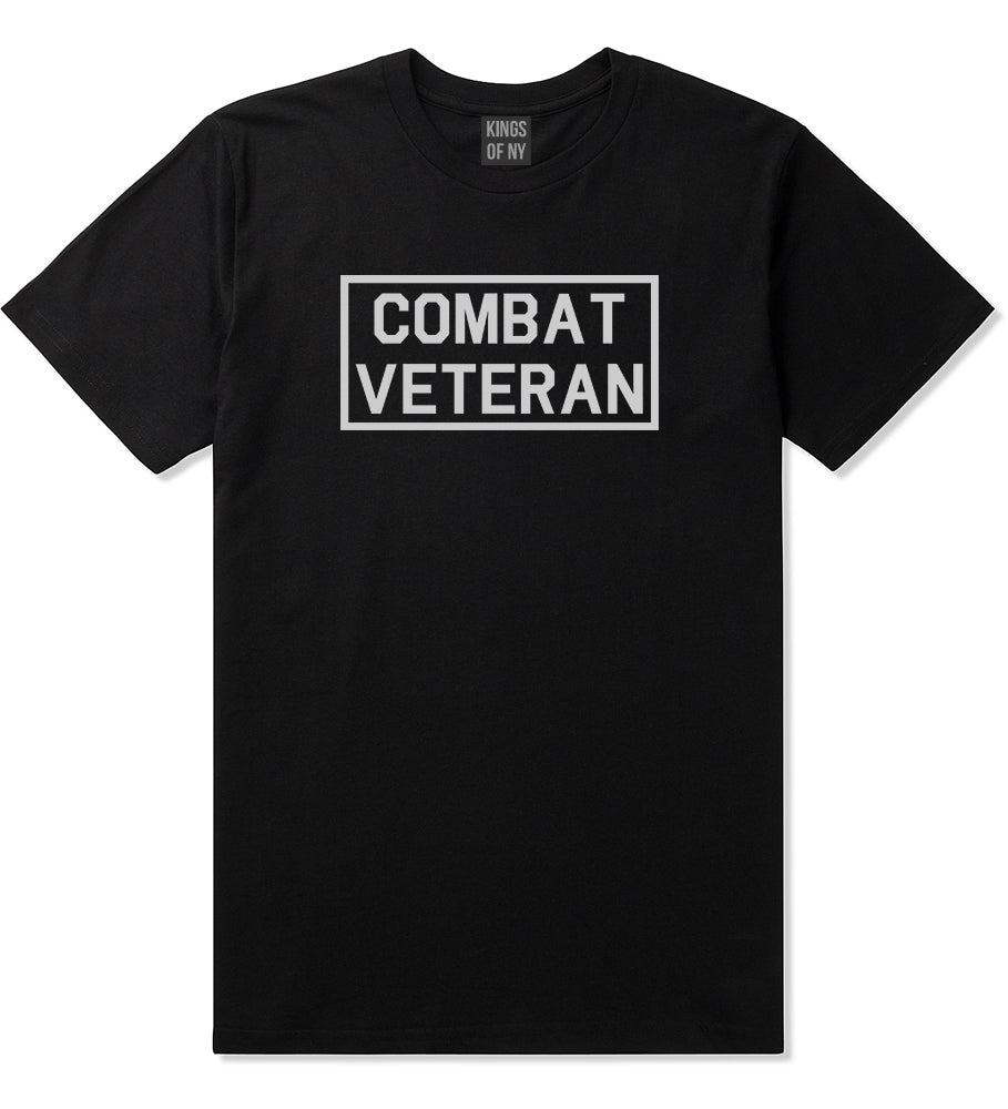 Combat Veteran Black T-Shirt by Kings Of NY