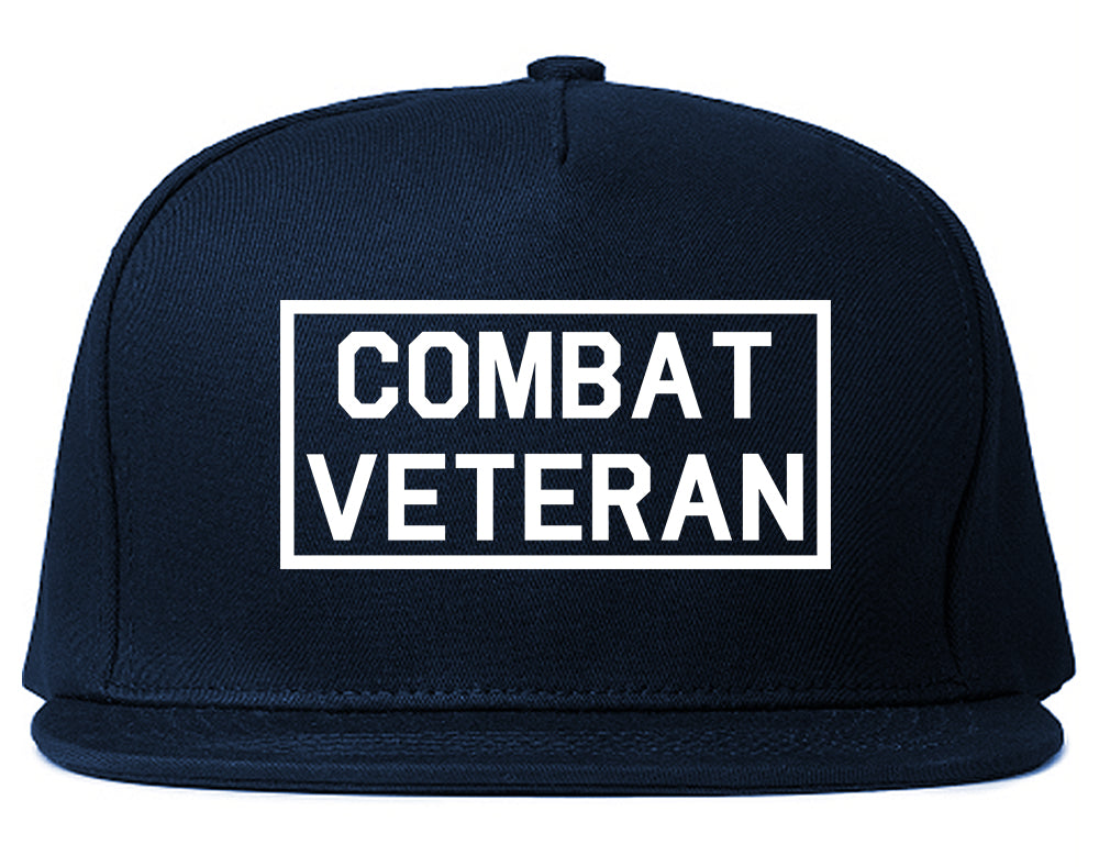 Combat Veteran Snapback Hat Blue