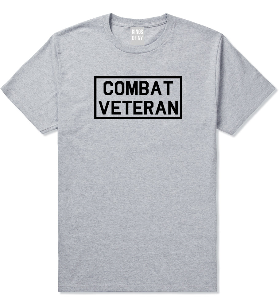 Combat Veteran Grey T-Shirt by Kings Of NY