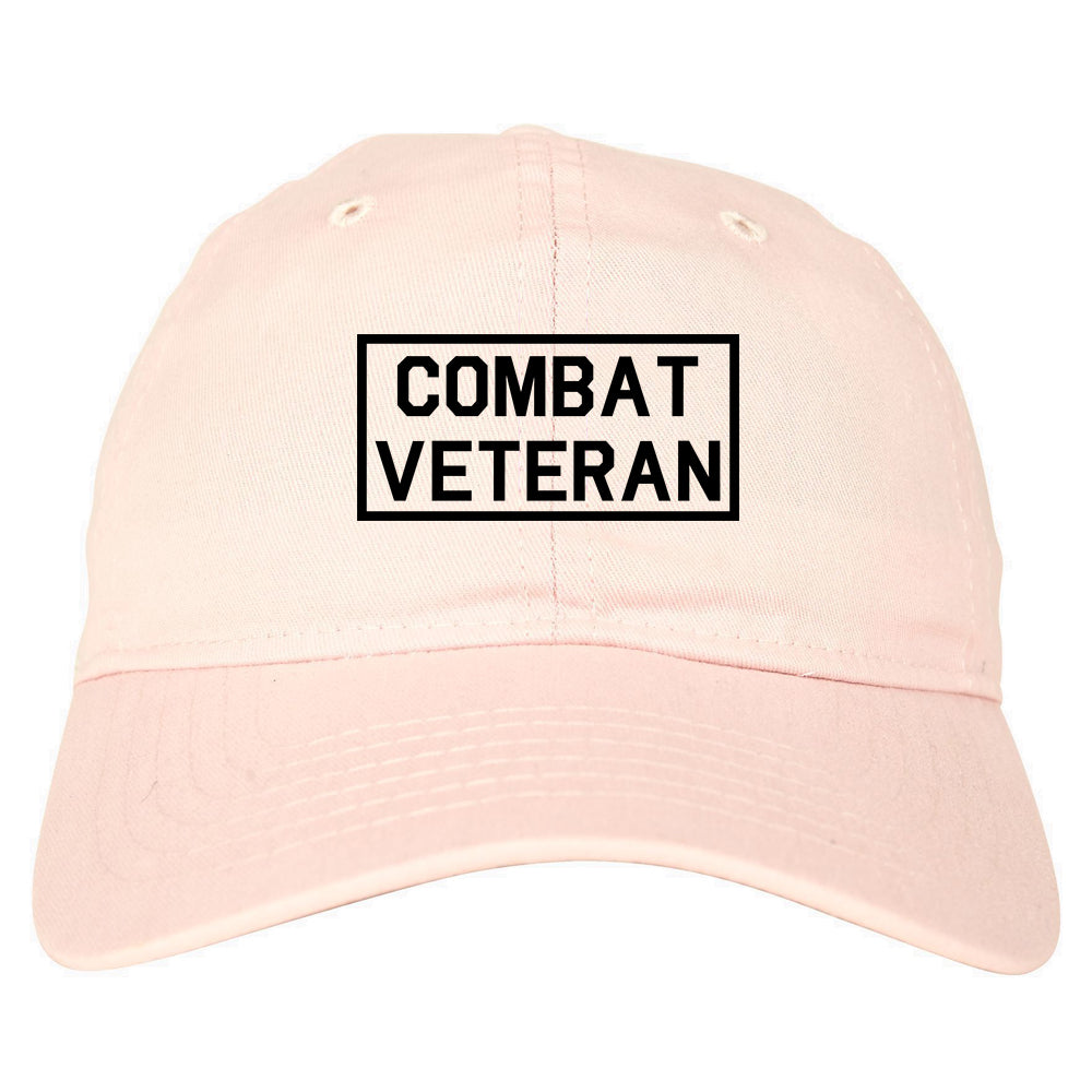 Combat Veteran Dad Hat Baseball Cap Pink