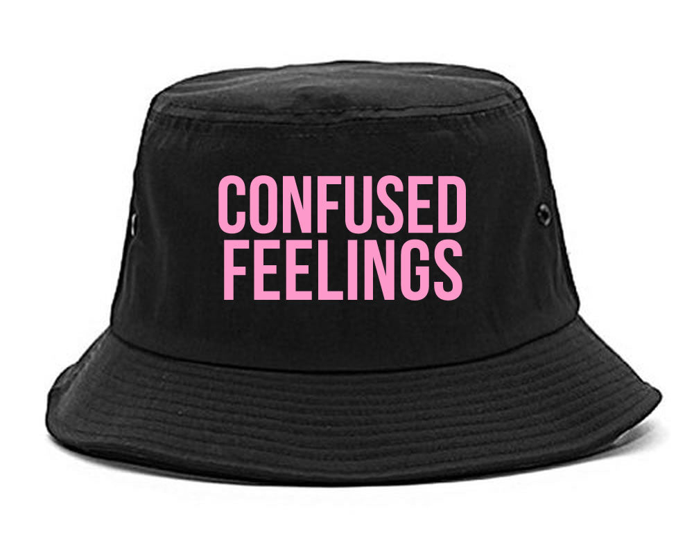 Confused Feelings Bucket Hat Black by KINGS OF NY