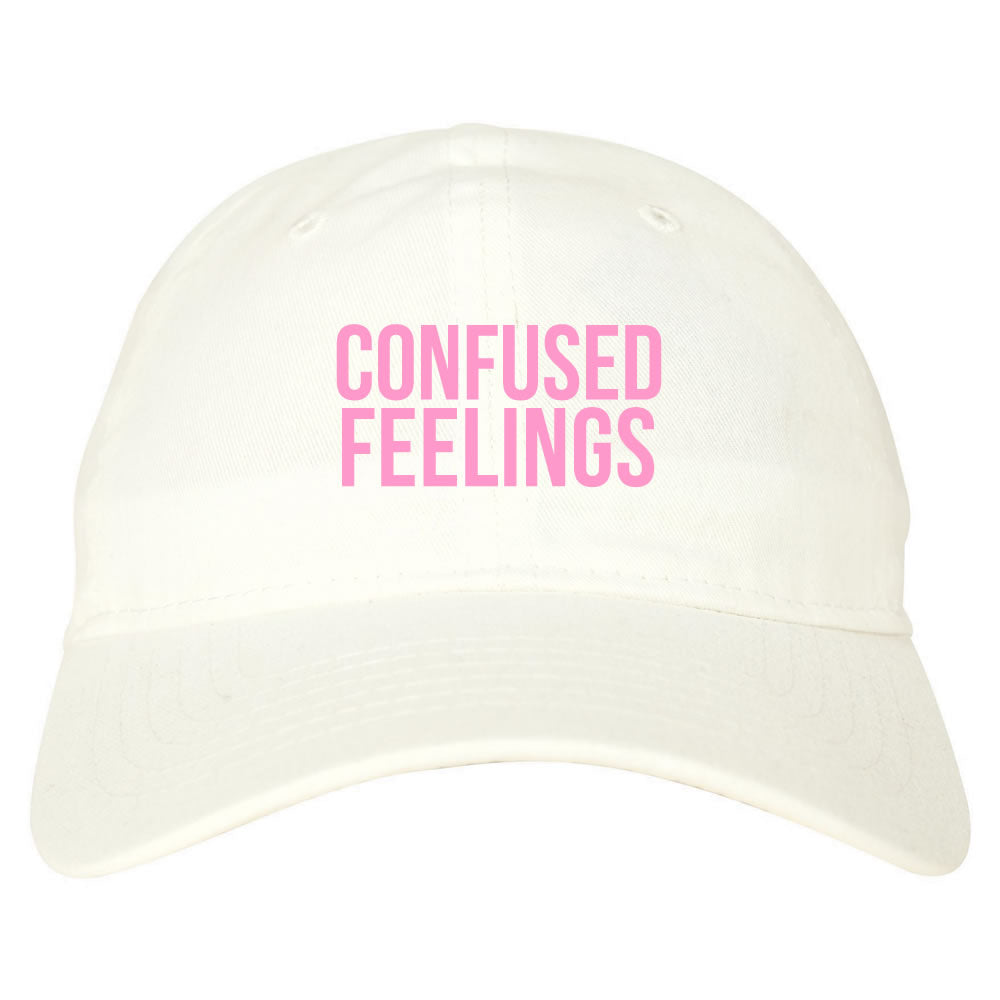 Confused Feelings Dad Hat White by KINGS OF NY