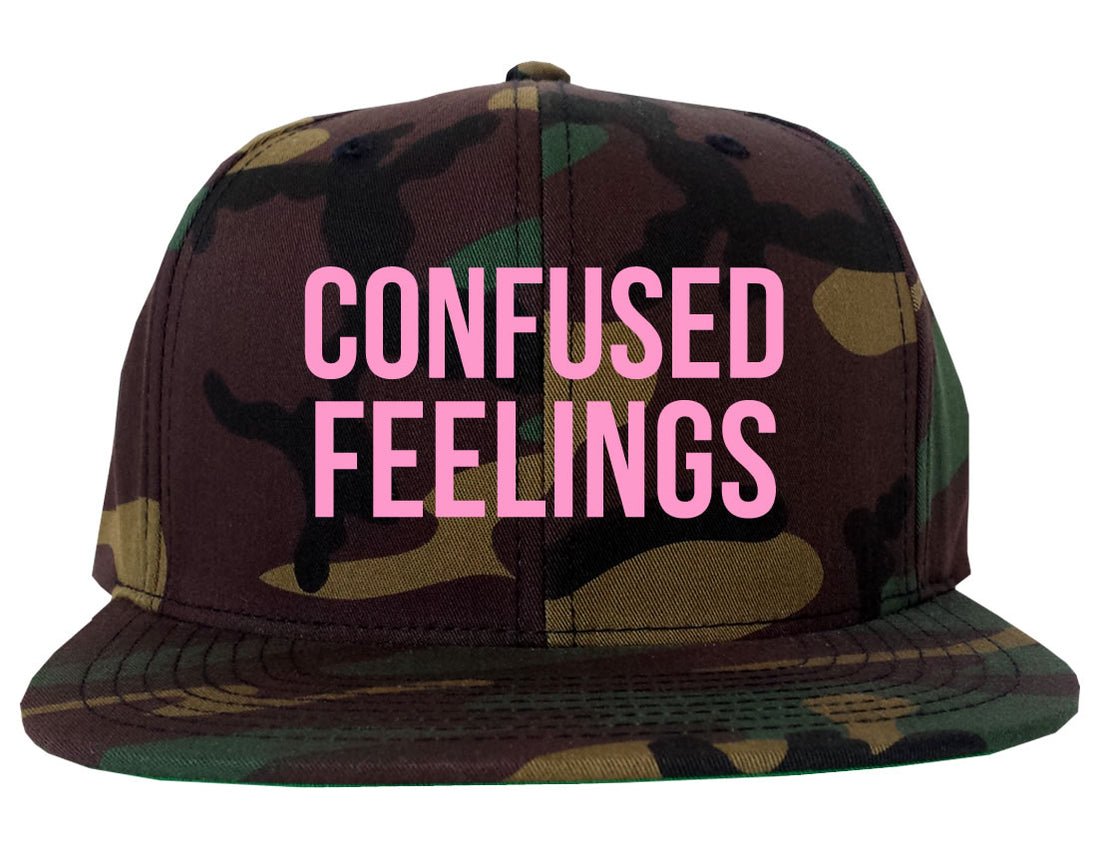 Confused Feelings Snapback Hat Camo by KINGS OF NY