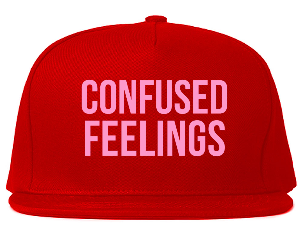 Confused Feelings Snapback Hat Red by KINGS OF NY