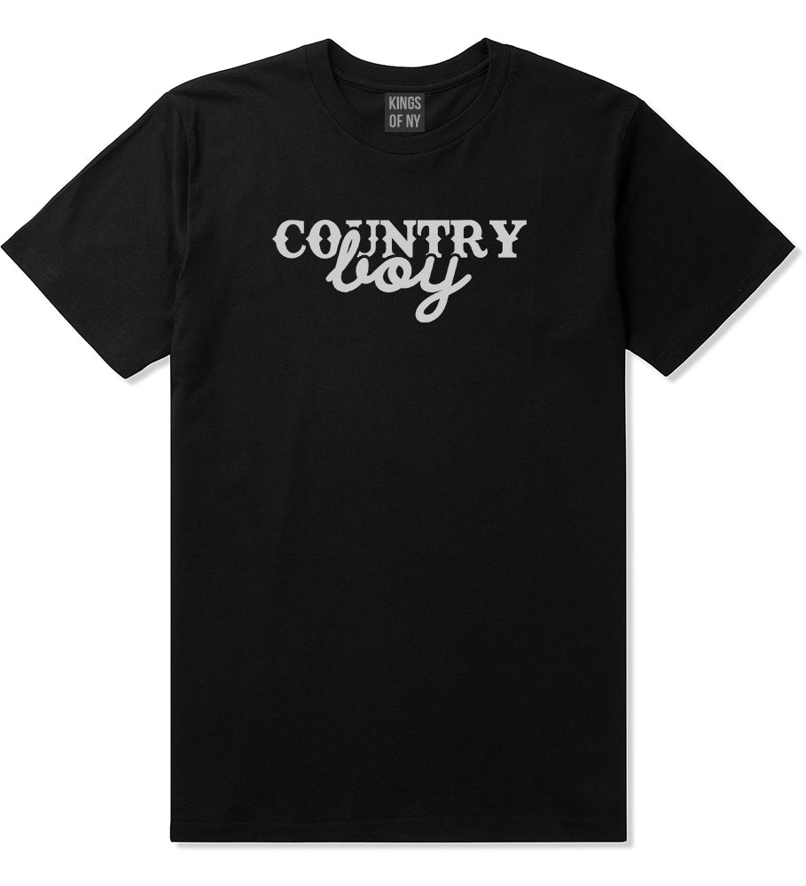Country Boy Black T-Shirt by Kings Of NY