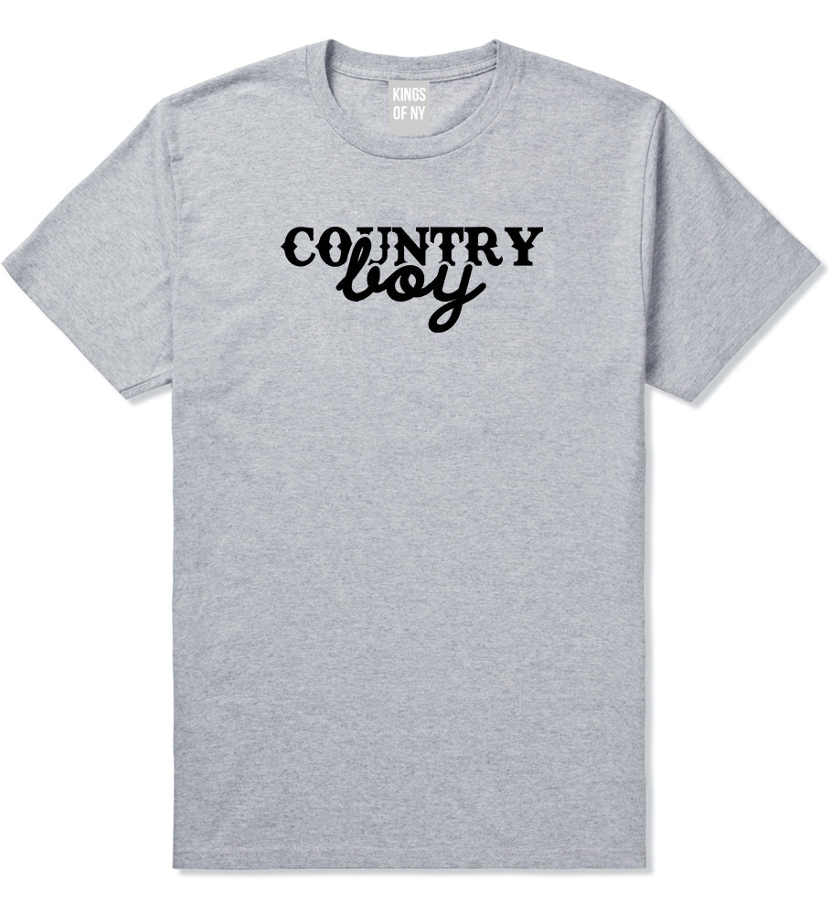 Country Boy Grey T-Shirt by Kings Of NY