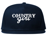 Country Girl Snapback Hat Blue