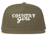 Country Girl Snapback Hat Grey