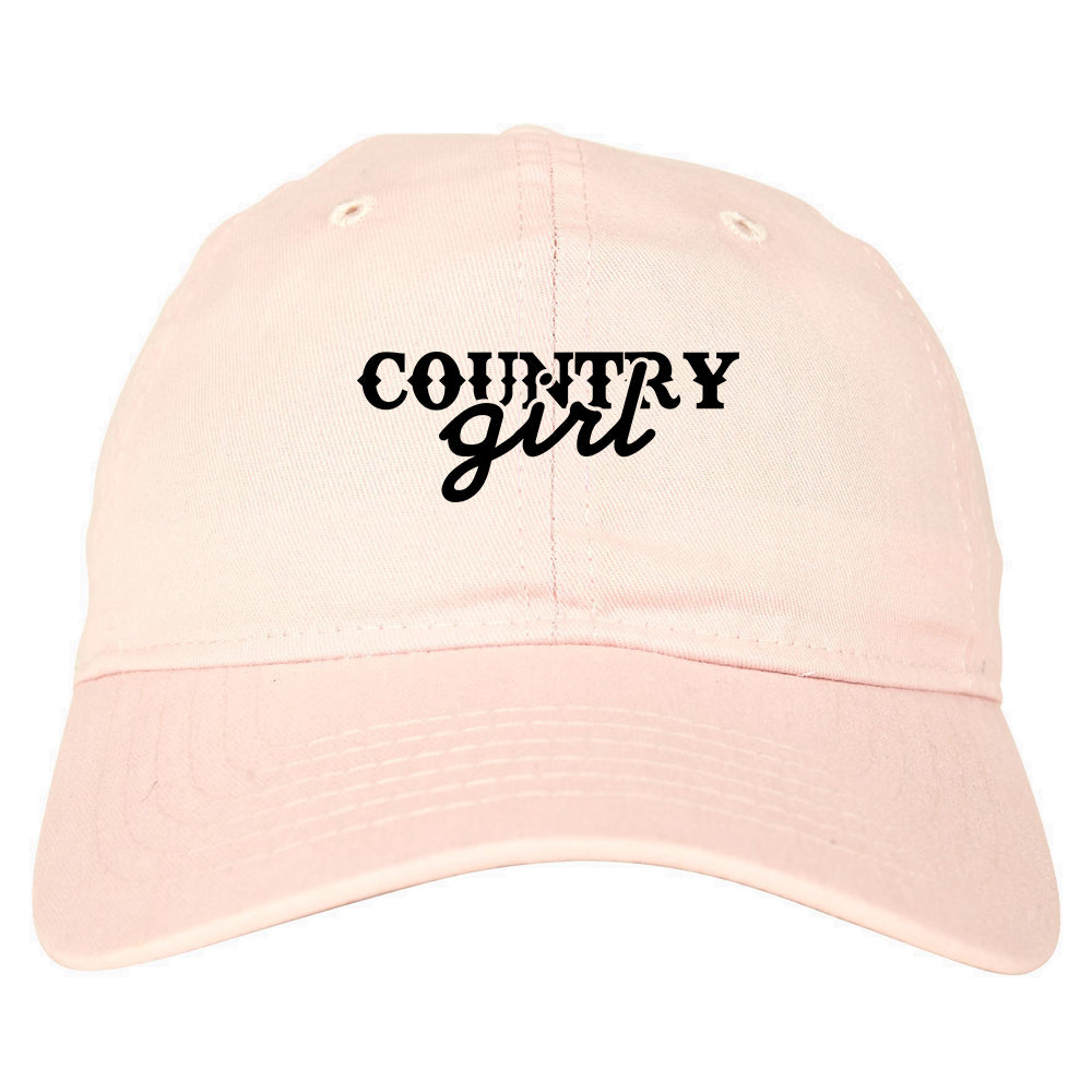 Country Girl Dad Hat Baseball Cap Pink