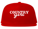 Country Girl Snapback Hat Red