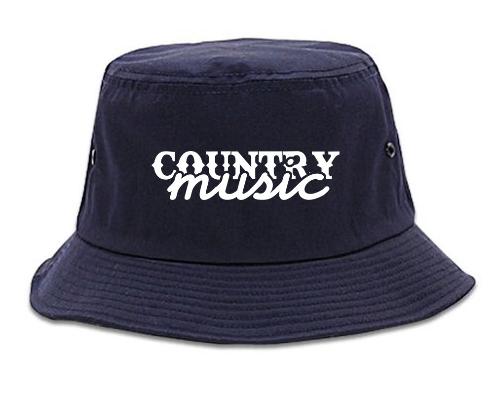 Country Music Bucket Hat Blue