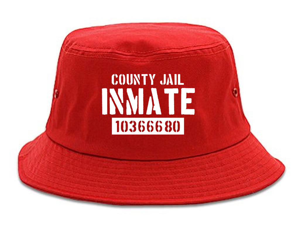 County Jail Inmate 666 Halloween Costume Mens Snapback Hat Red