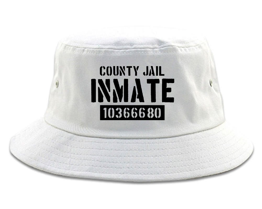 County Jail Inmate 666 Halloween Costume Mens Snapback Hat White
