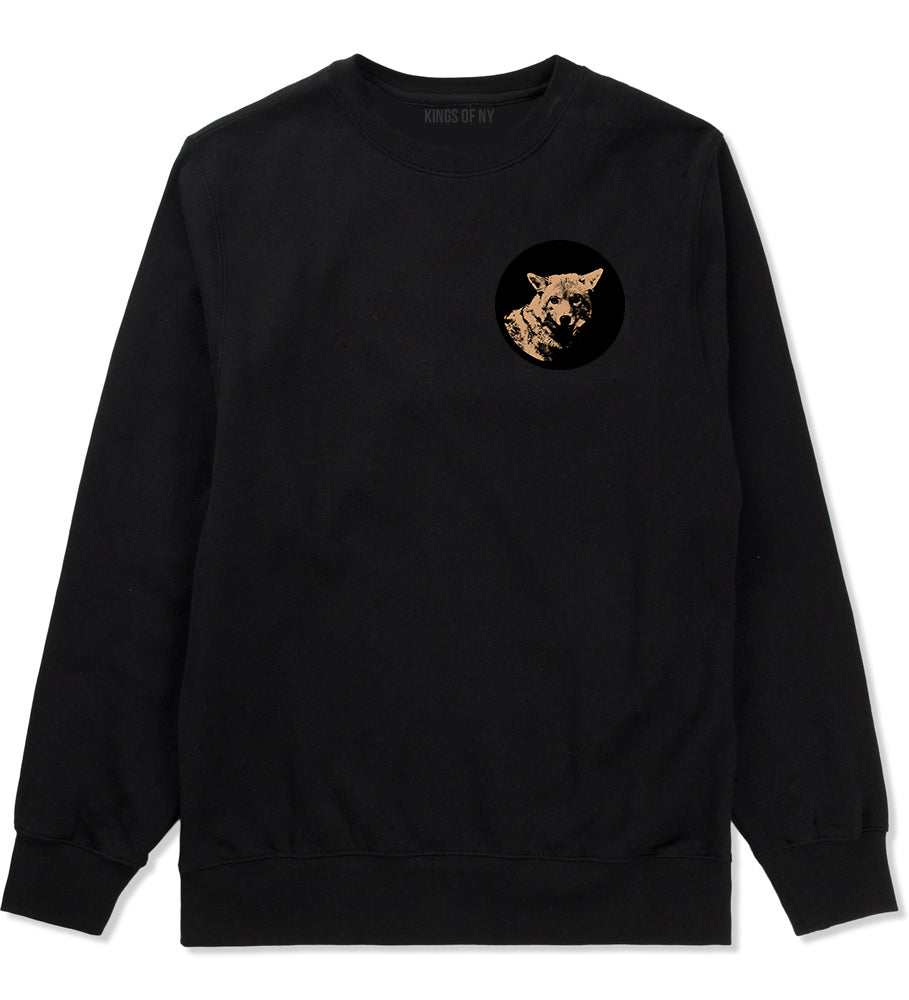 Coyote Chest Black Crewneck Sweatshirt by Kings Of NY