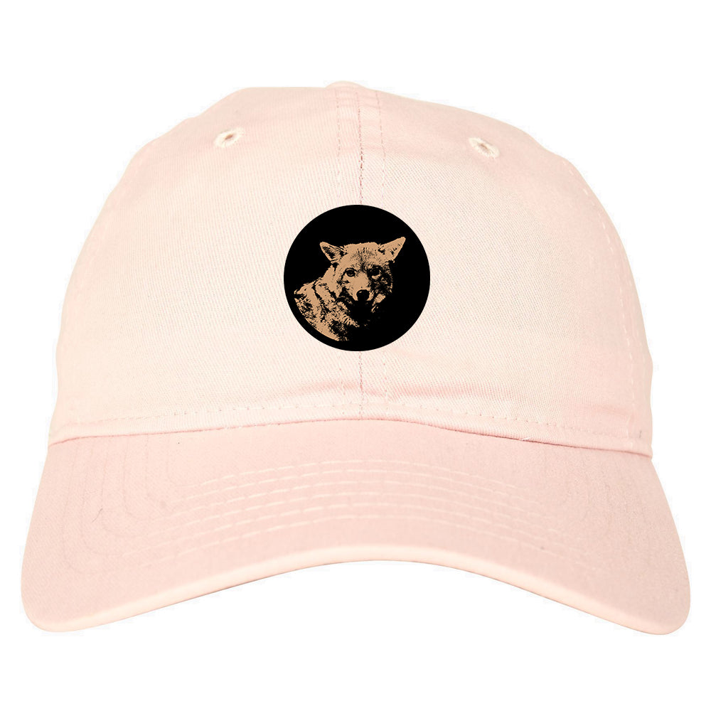 Coyote Chest Dad Hat Baseball Cap Pink