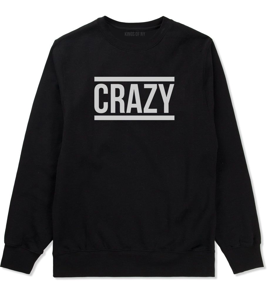 Crazy Black Crewneck Sweatshirt by Kings Of NY