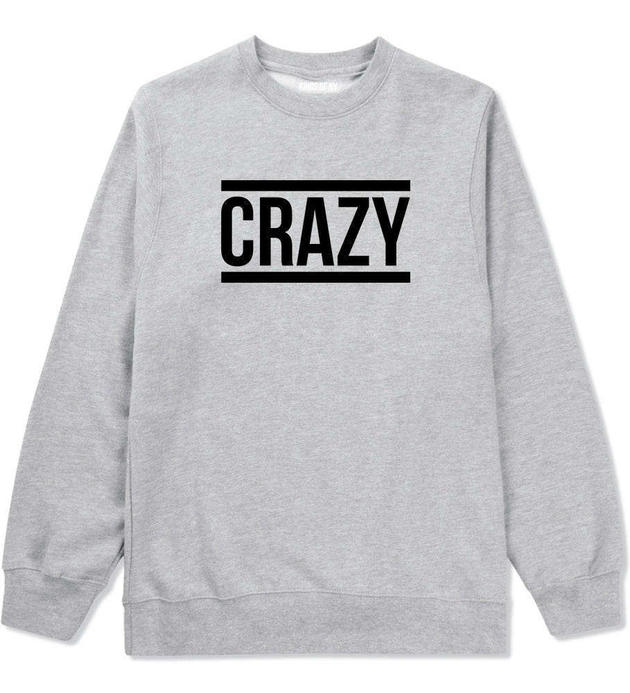 Crazy Grey Crewneck Sweatshirt by Kings Of NY