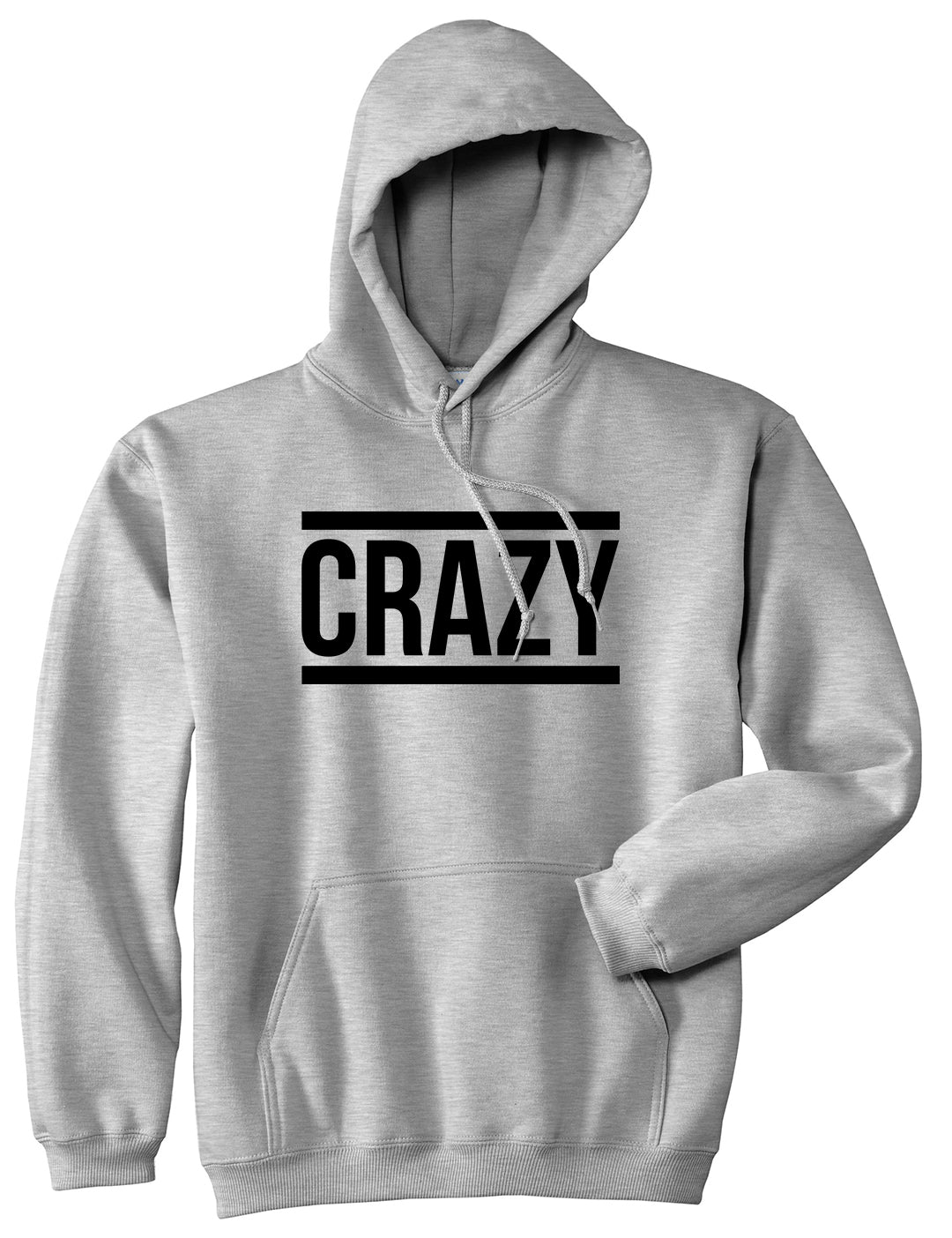 Crazy Grey Pullover Hoodie by Kings Of NY