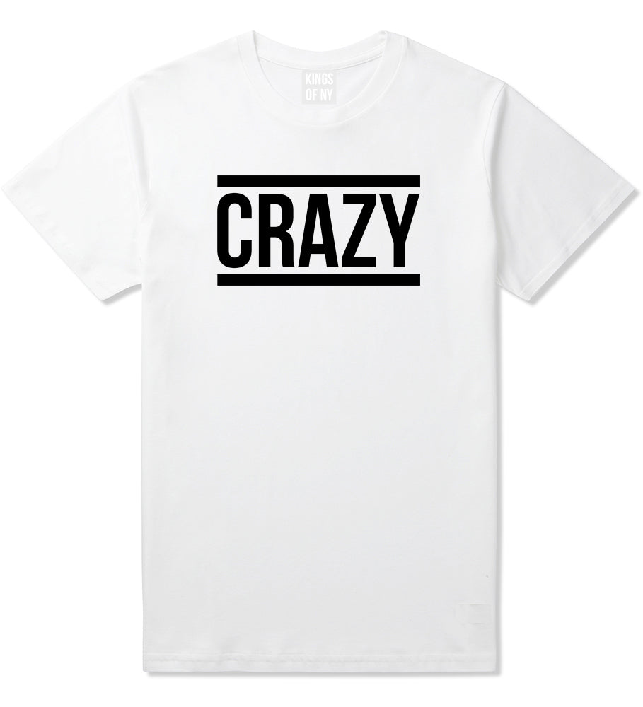 Crazy White T-Shirt by Kings Of NY