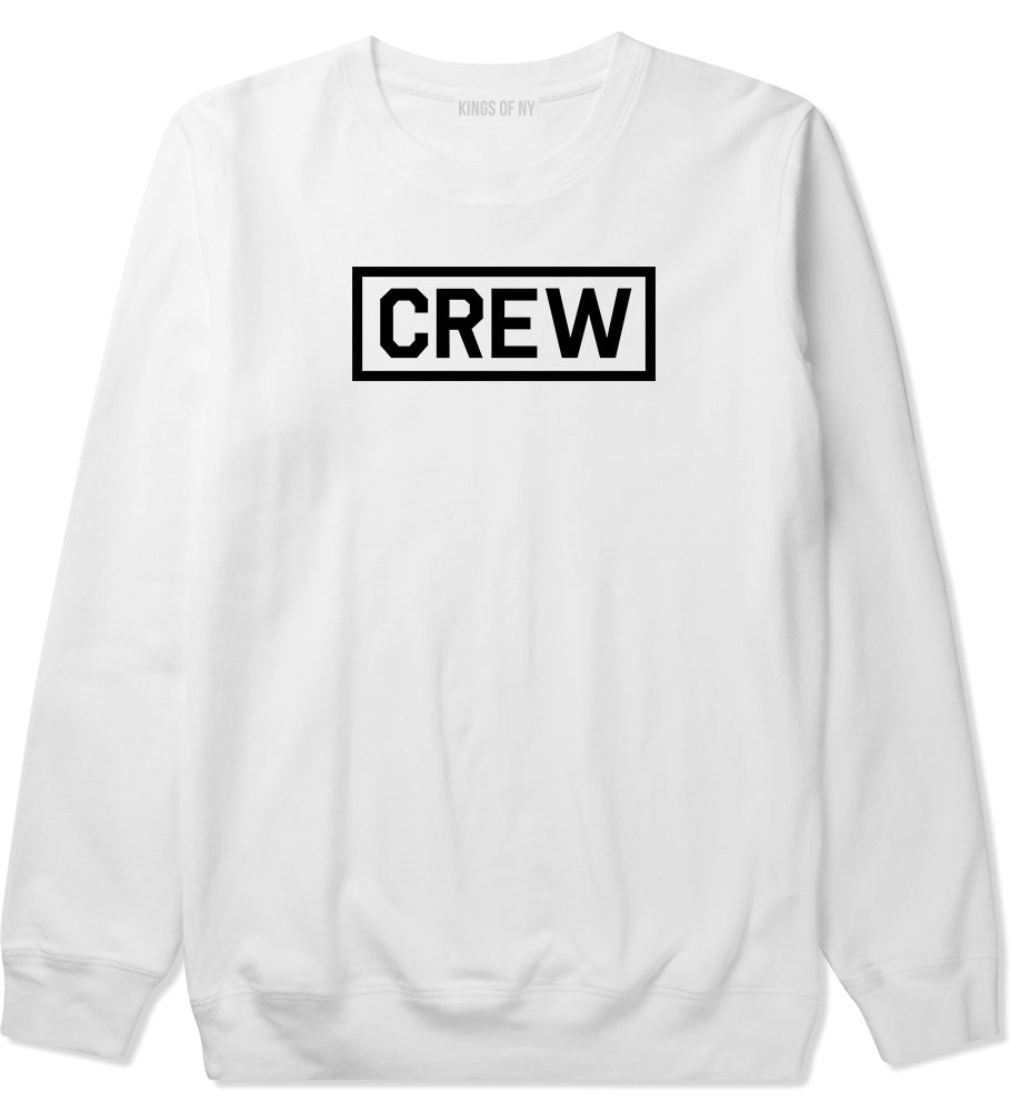 Crew Box Film Movie Mens White Crewneck Sweatshirt by KINGS OF NY