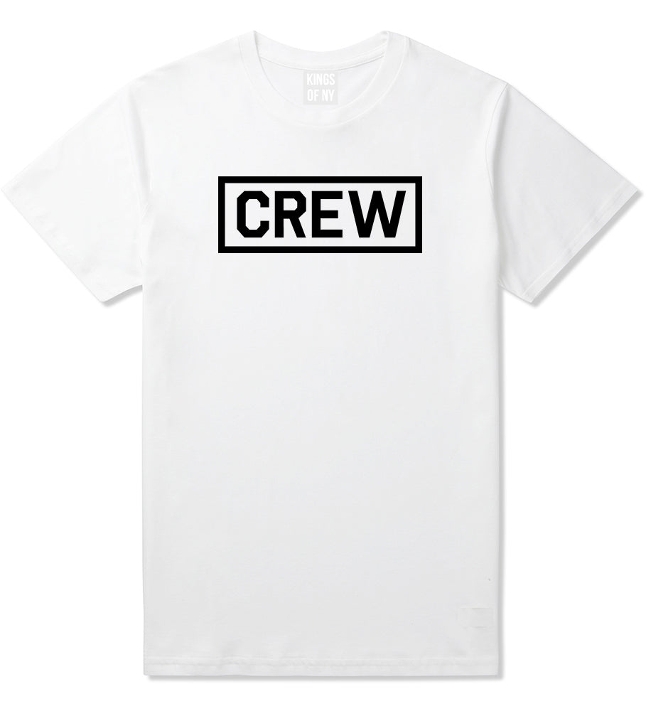 Crew Box Film Movie Mens White T-Shirt by KINGS OF NY