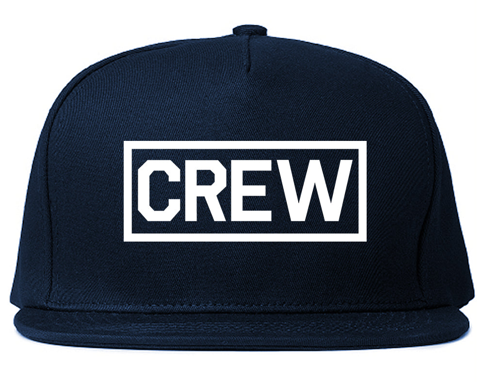 Crew Box Snapback Hat Blue