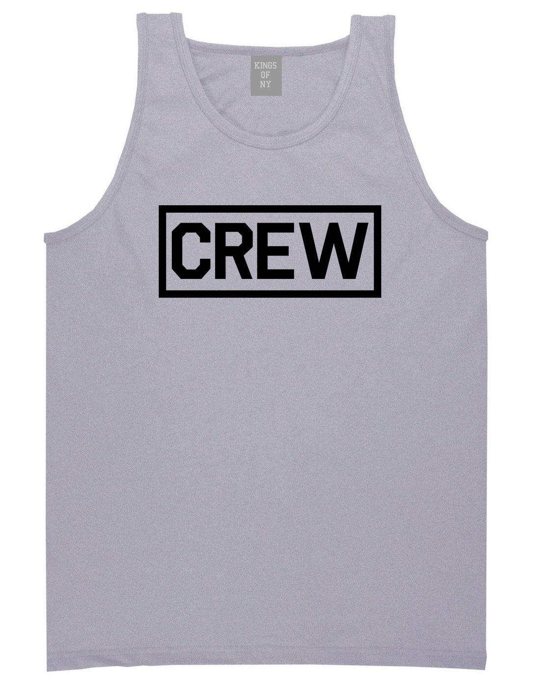 Crew Box Grey Tank Top Shirt by Kings Of NY