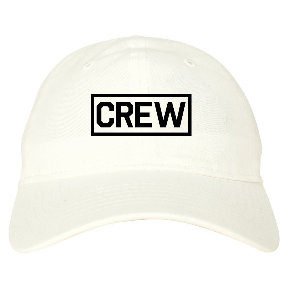 Crew Box Dad Hat Baseball Cap White