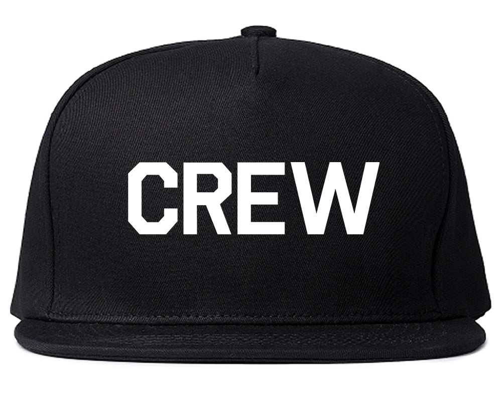 Crew Snapback Hat Black