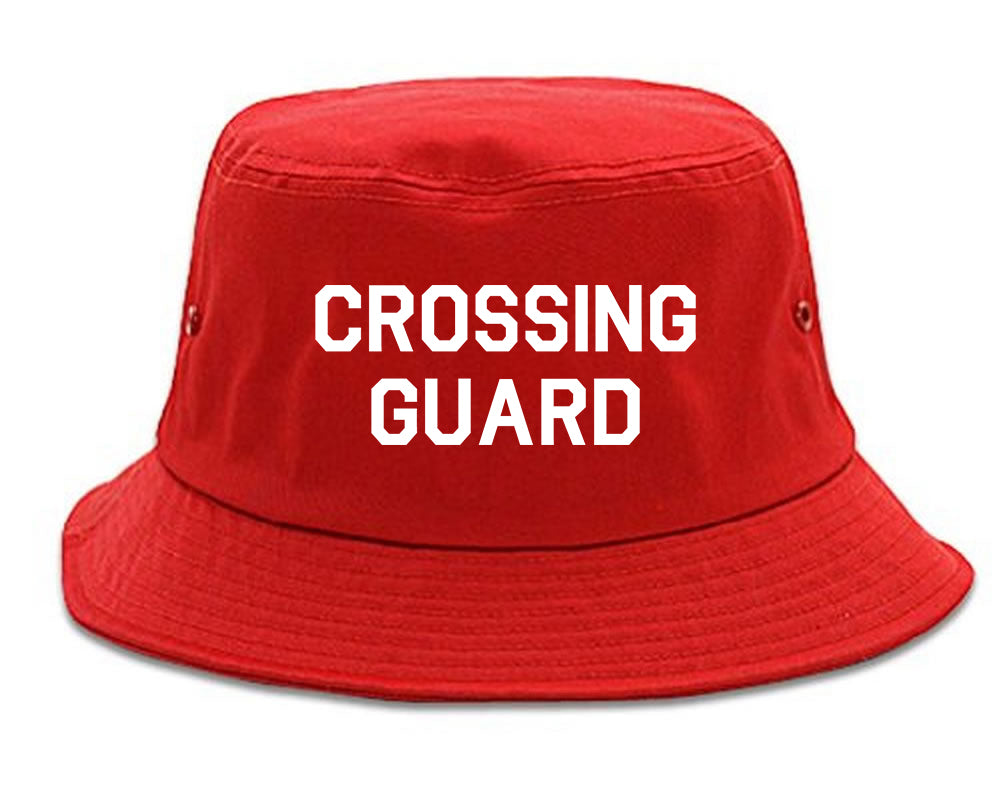 Crossing_Guard Mens Red Bucket Hat by Kings Of NY