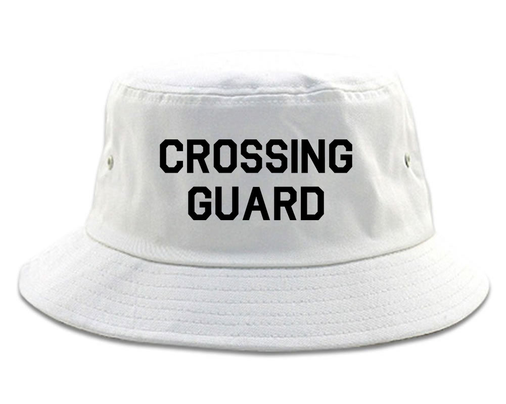 Crossing_Guard Mens White Bucket Hat by Kings Of NY