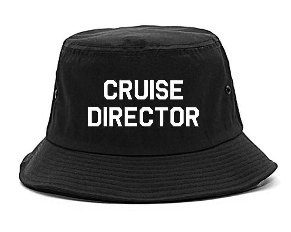 Cruise_Director Mens Black Bucket Hat by Kings Of NY