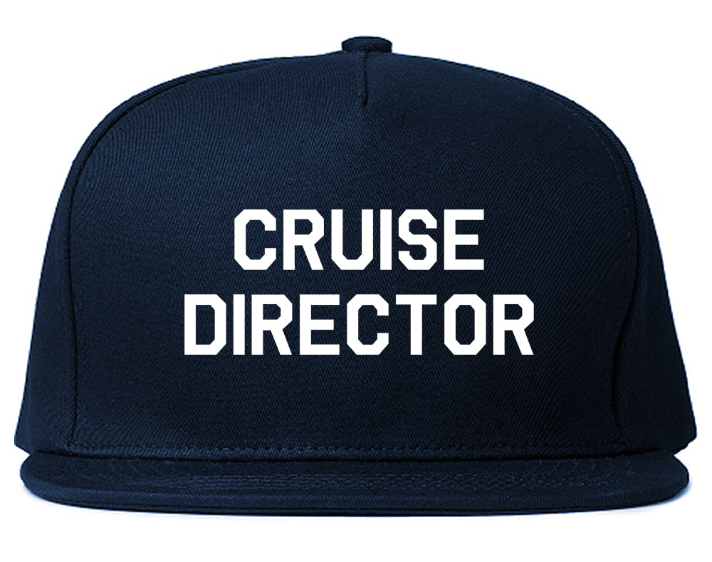 Cruise_Director Mens Blue Snapback Hat by Kings Of NY