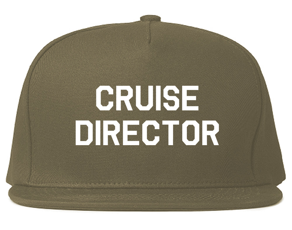 Cruise_Director Mens Grey Snapback Hat by Kings Of NY