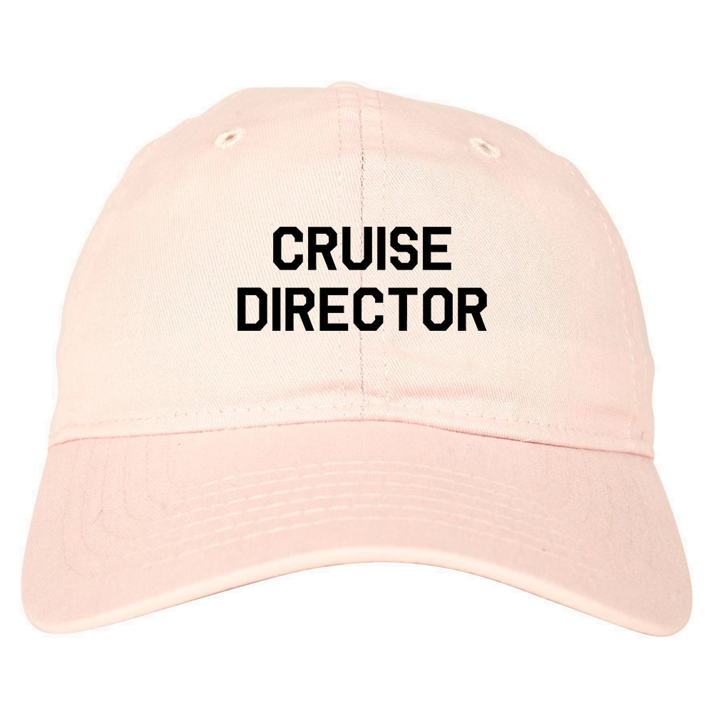 Cruise_Director Mens Pink Snapback Hat by Kings Of NY