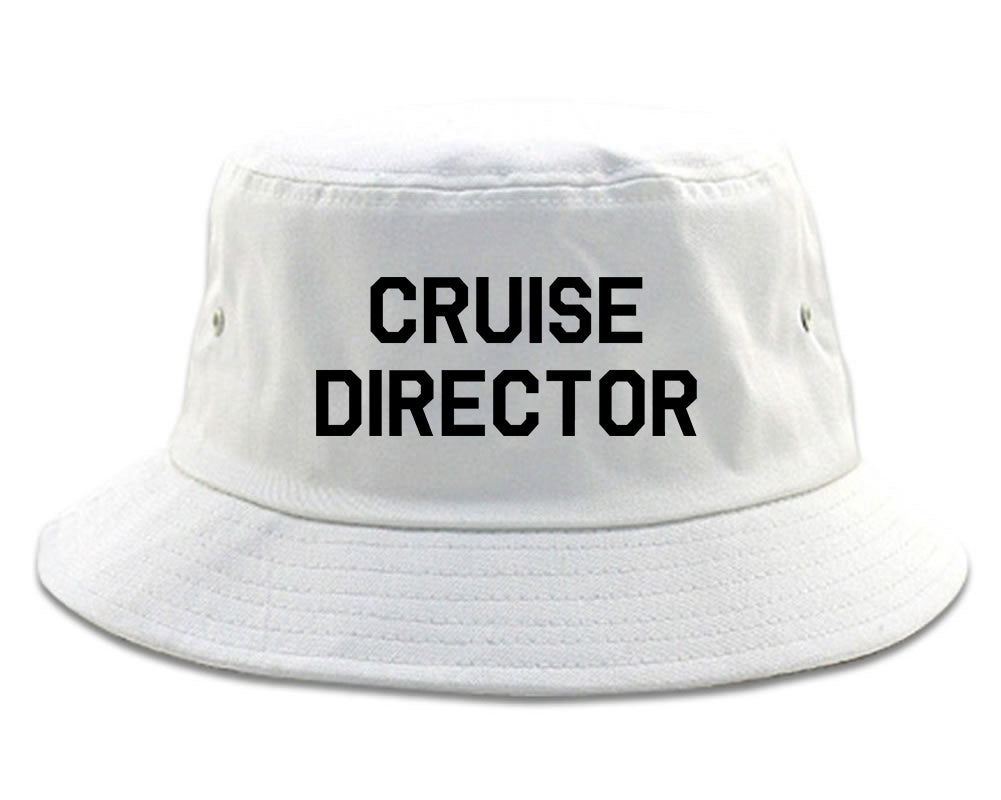 Cruise_Director Mens White Bucket Hat by Kings Of NY