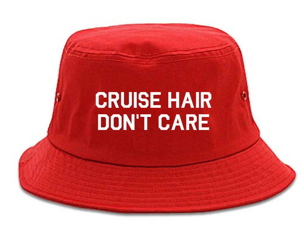 Cruise_Hair_Dont_Care Mens Red Bucket Hat by Kings Of NY