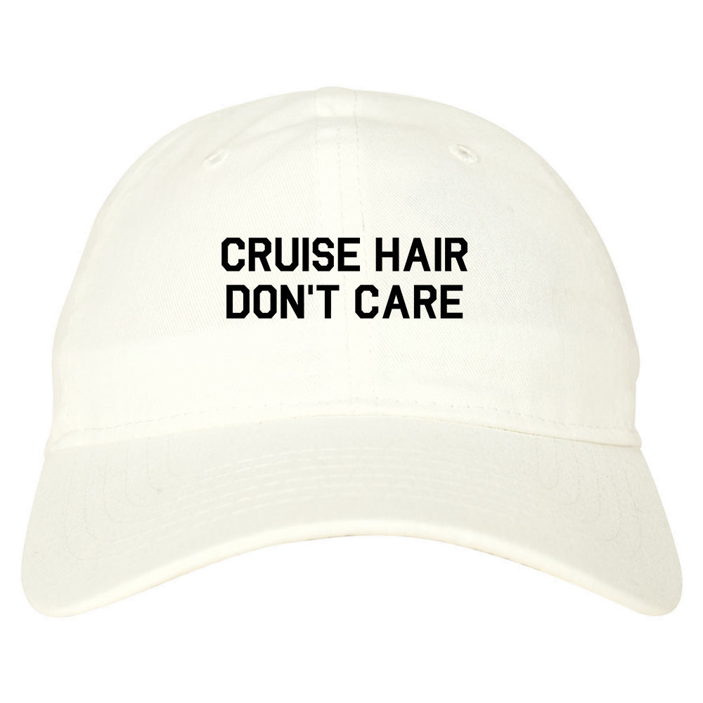 Cruise_Hair_Dont_Care Mens White Snapback Hat by Kings Of NY