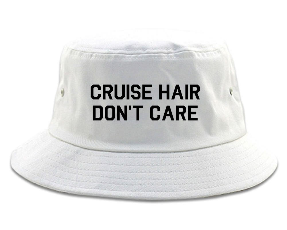 Cruise_Hair_Dont_Care Mens White Bucket Hat by Kings Of NY