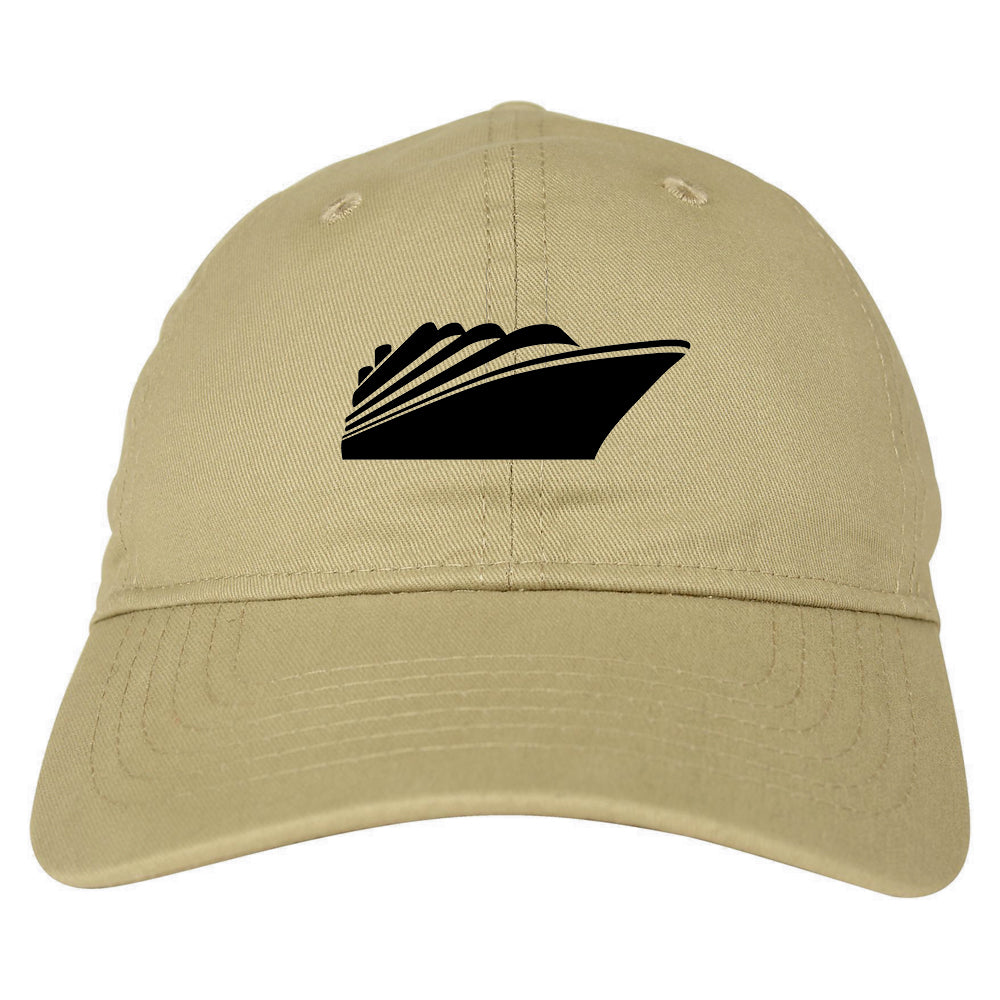 Cruise_Ship Mens Tan Snapback Hat by Kings Of NY