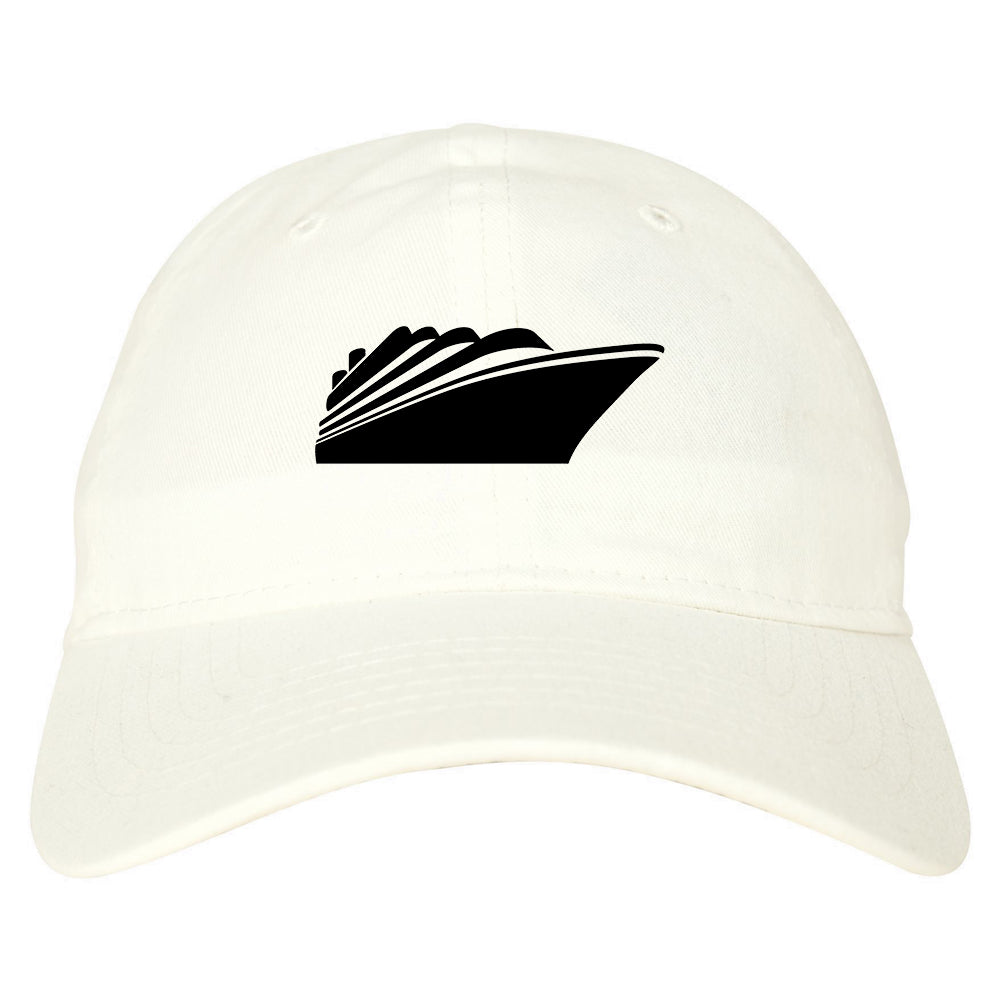 Cruise_Ship Mens White Snapback Hat by Kings Of NY