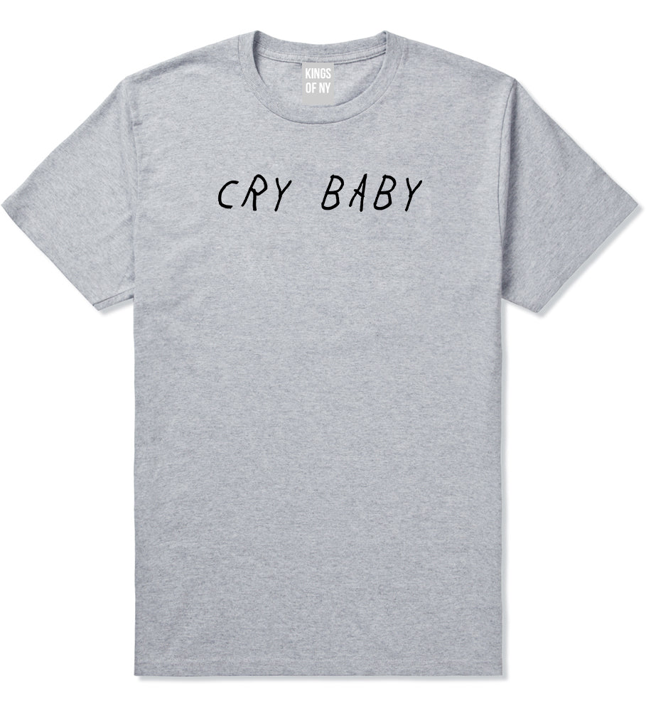 Cry_Baby Mens Grey T-Shirt by Kings Of NY