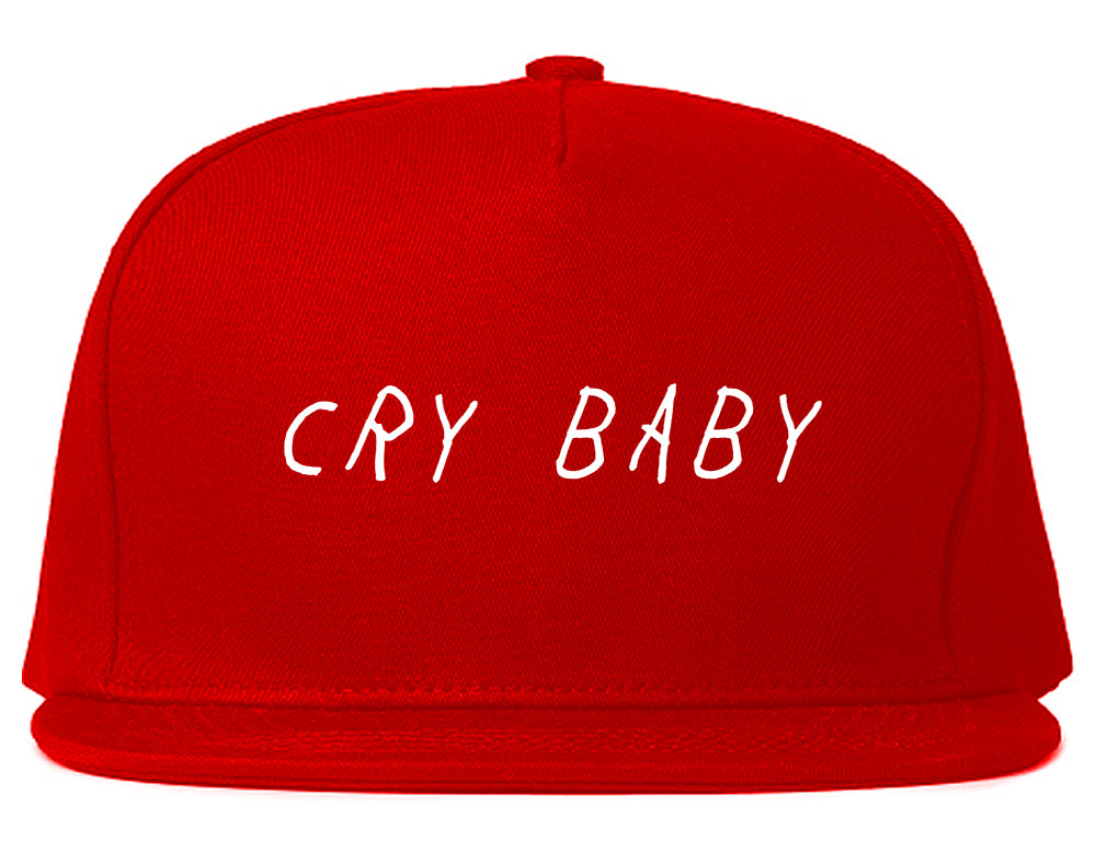 Cry_Baby Mens Red Snapback Hat by Kings Of NY